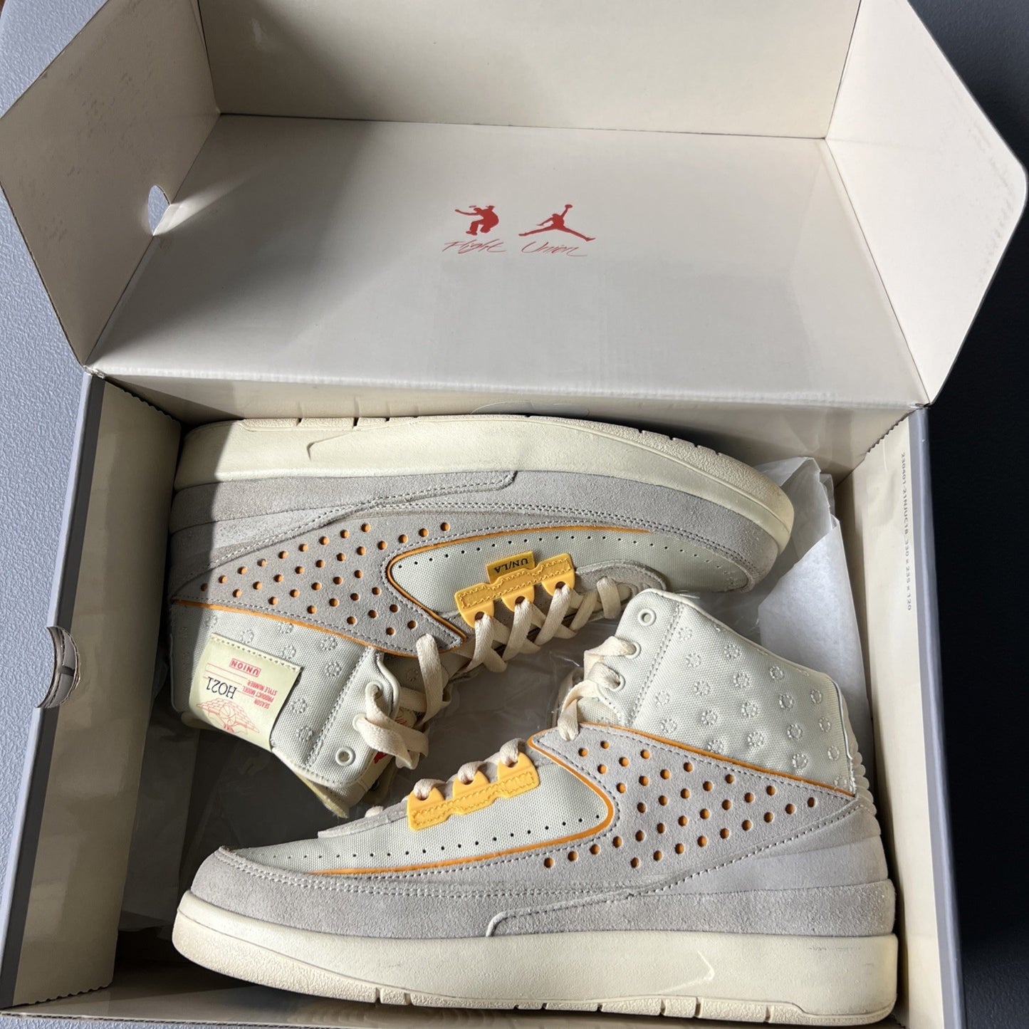 Size 8 Men’s or 9.5 Wmns - Air Jordan 1 Union LA ‘Grey Fog’