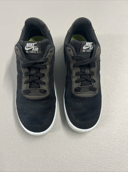 Size 6.5Y - Nike 1 Air Force 1 Crater Flyknit GS 'Black Chambray Blue'