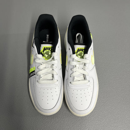 Size 4.5Y - Nike Air Force 1 LV8 1 'Worldwide Pack White Barely Volt' CN8536-100