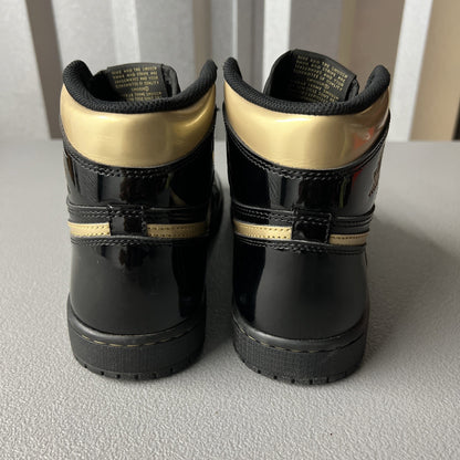 Size 7.5 Men’s or 9 Wmns - Air Jordan 1 ‘Black Metallic Gold’