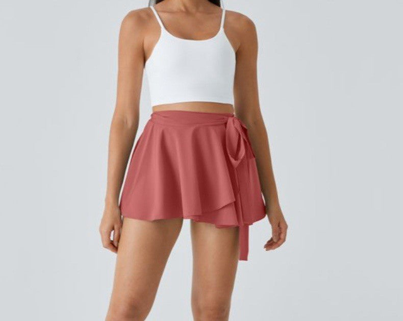 Size Small- Halara High Wasted Tie Side Micro Mini Flare Skirt