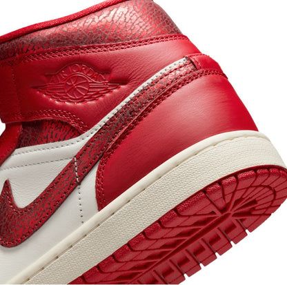 Size 7.5 Women’s or 6 Men’s- Air Jordan 1 Mid SE ‘Red Cracked Leather’