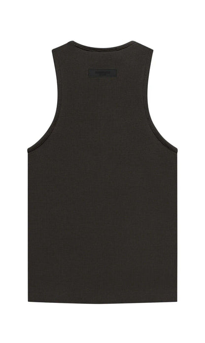 Size Small-Fear of God Essentials Women’s Waffle Tank 'Off Black’