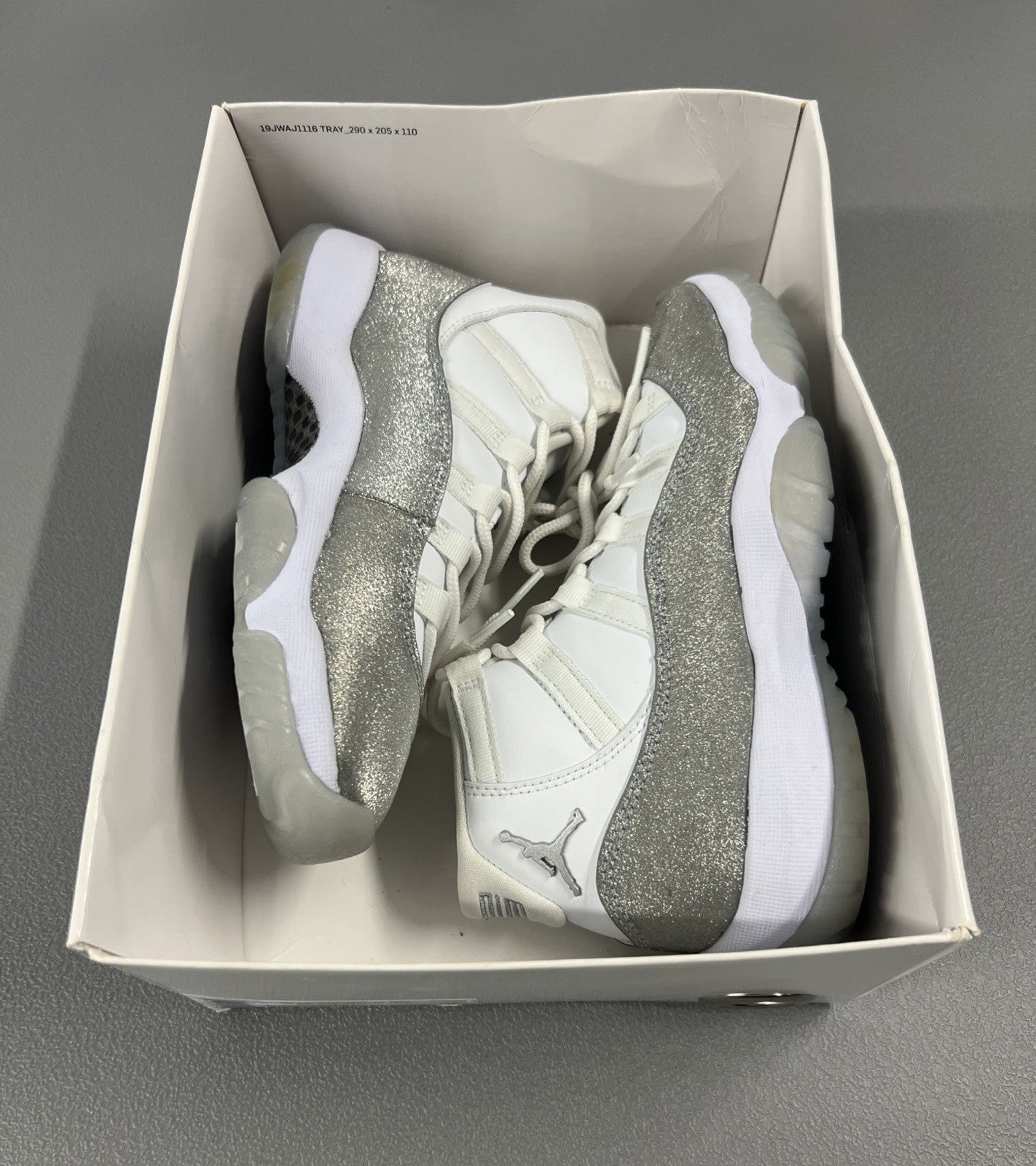 Size 6 - Air Jordan 11 Retro White Metallic Silver Wmns