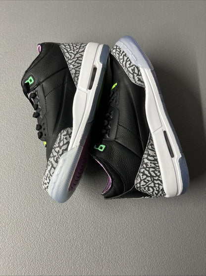 Size 6Y or 7.5 Wmns - Air Jordan 3 Retro ‘Electric Green’ GS