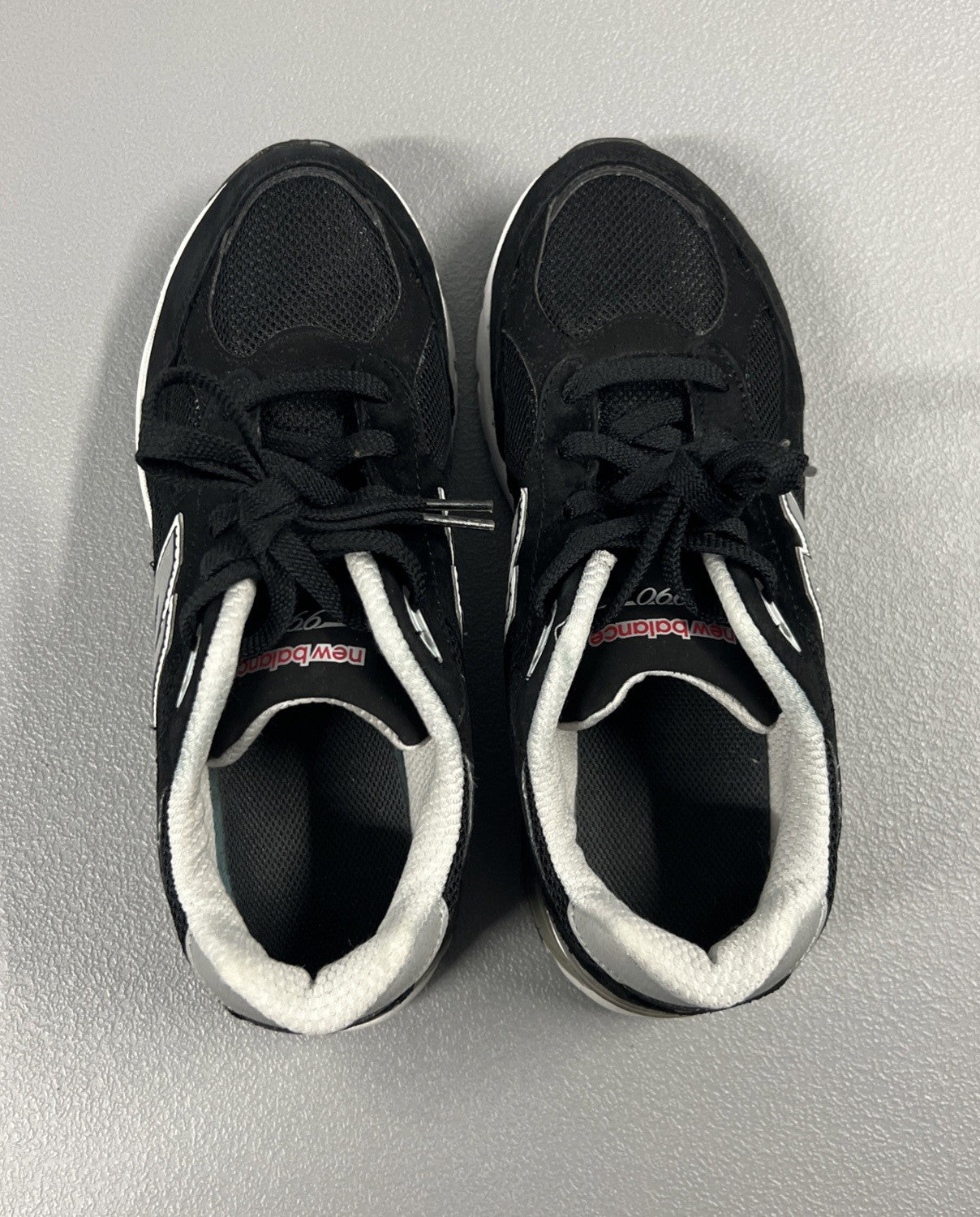 Size 7- New Balance 990v3 Big Kids ‘Black Grey' GC990BS3 (GS)