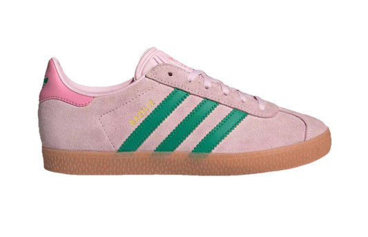 Size 5Y or 6.5 Wmns- adidas Gazelle Clear Pink Court Green Bliss Pink (GS)