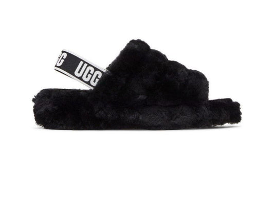 Size 6 - Ugg Wmns Fluff Yeah Slide 'Black’