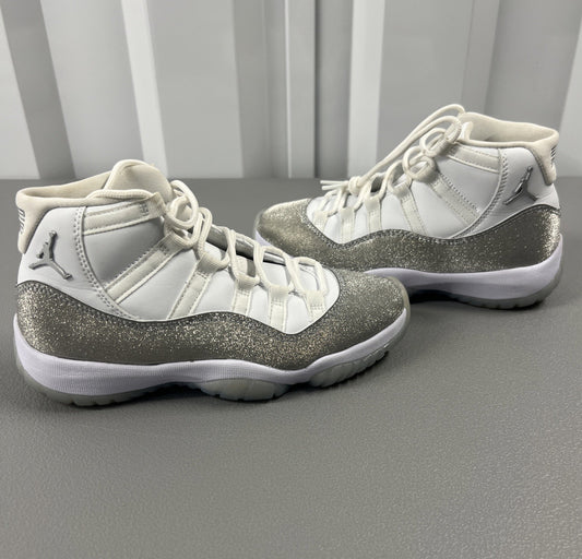 Size 6 - Air Jordan 11 Retro White Metallic Silver Wmns