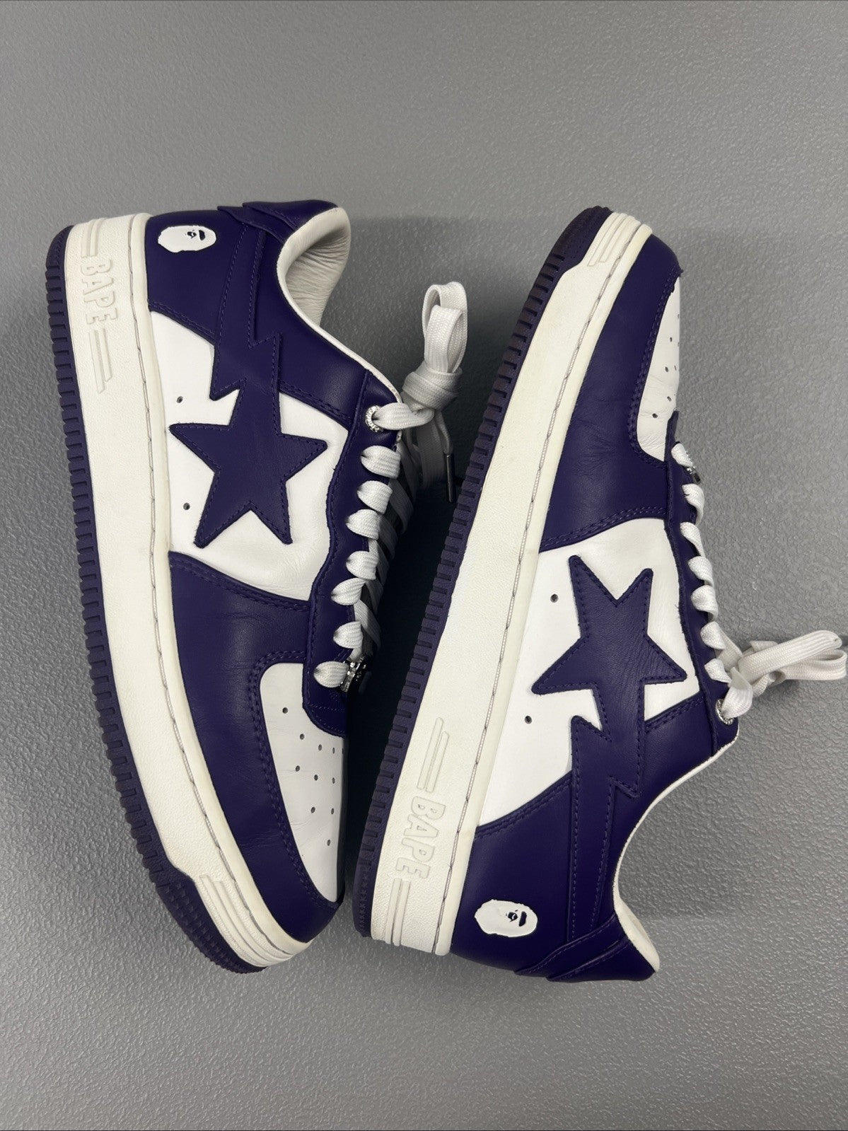 Size 10- A Bathing Ape Bape Sta ‘White Purple’ 2022