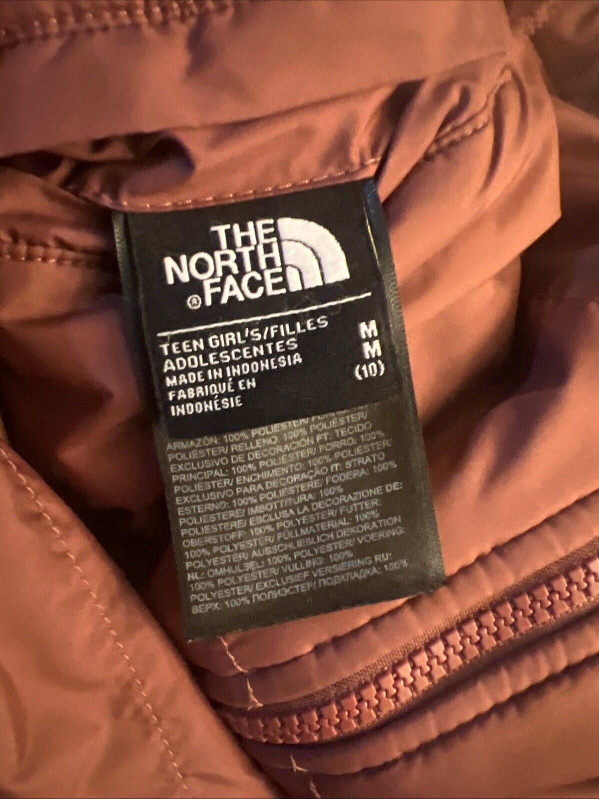 Size Medium-The North Face Mossbud Fleece Jacket (Teen Girls)