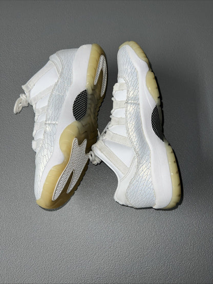 Size 5.5Y or 7 Wmns - Jordan 11 Retro Low Heiress Pure Platinum (GS) 897331-100