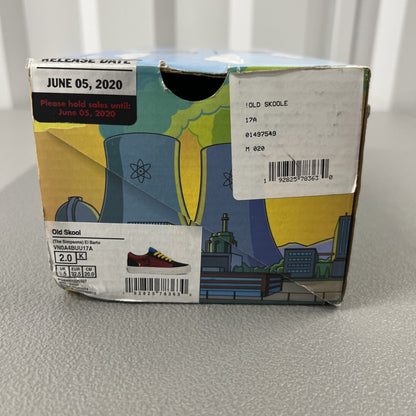 Size 2- Vans Old Skool The Simpsons El Barto Kids