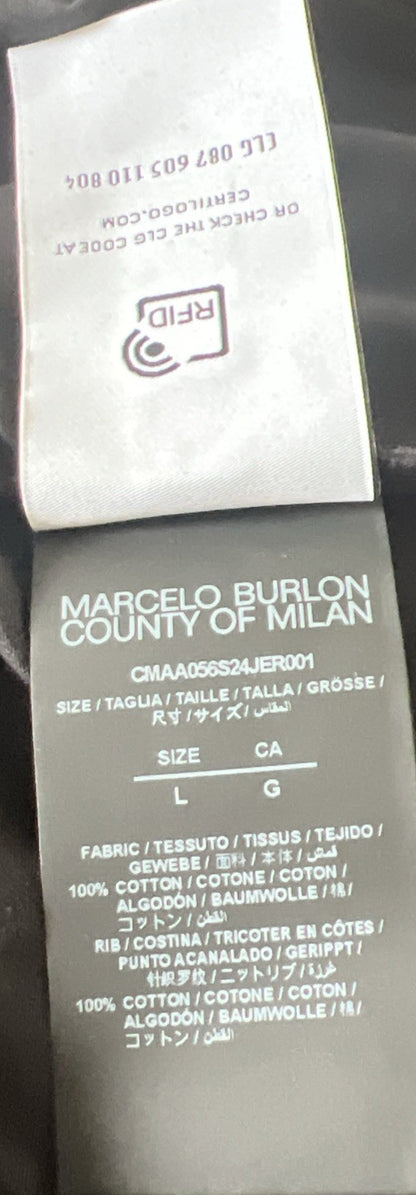 Size Large- Marcelo Burlon County Of Milan Wings T- Shirt -  100% Authentic