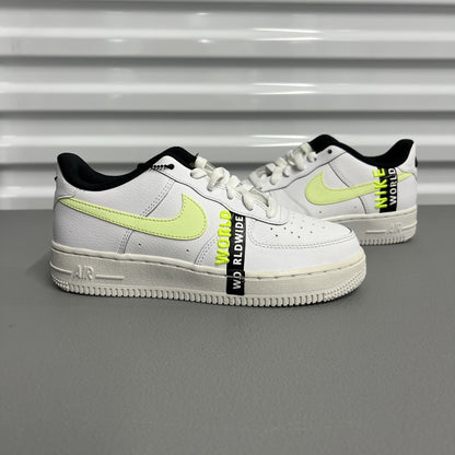 Size 4.5Y - Nike Air Force 1 LV8 1 'Worldwide Pack White Barely Volt' CN8536-100