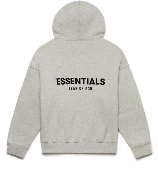 Size XS-Fear of God Essentials Hoodie Dark Oatmeal