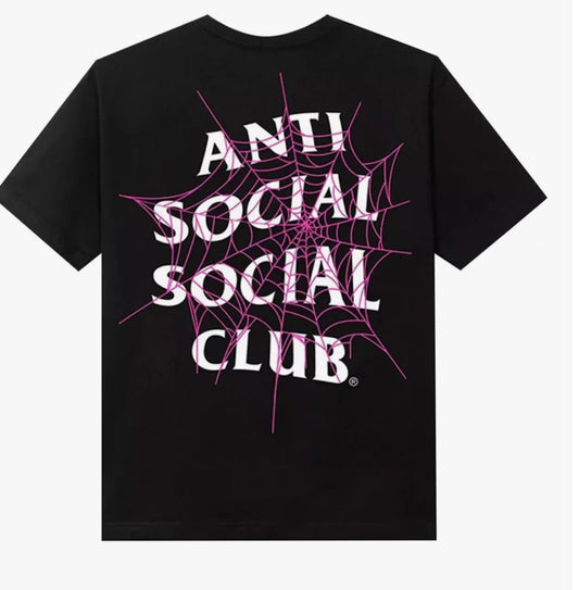 Size Small-Anti Social Social Club ASSC Tee - WEB OF LIVES -Black