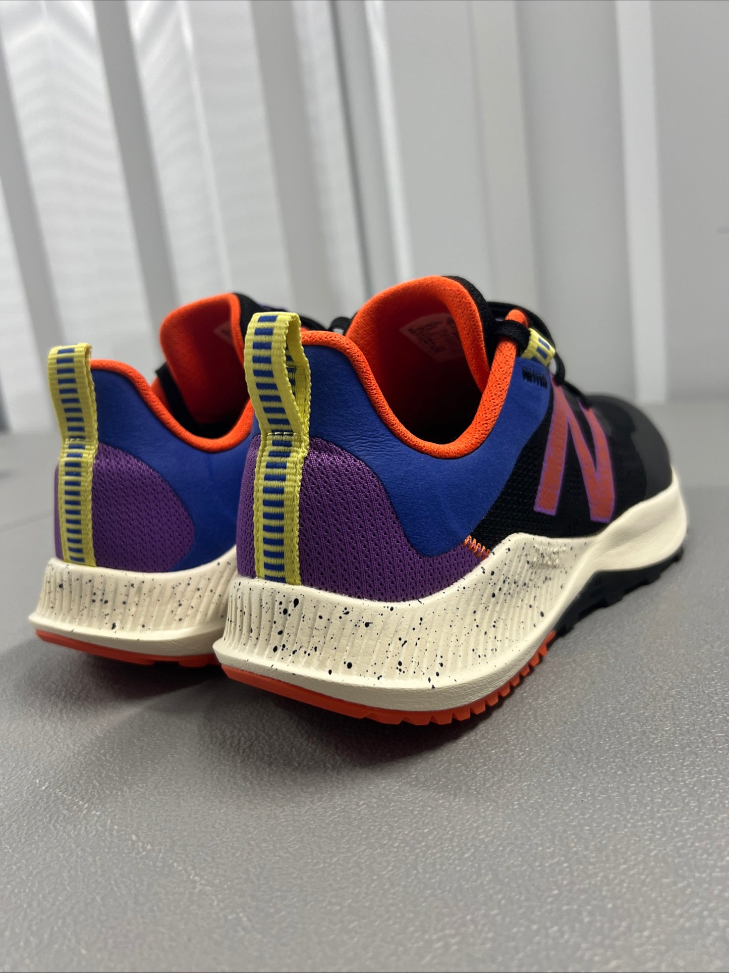 Size 9.5- New Balance DynaSoft Nitrel v4 Black Orange Purple W