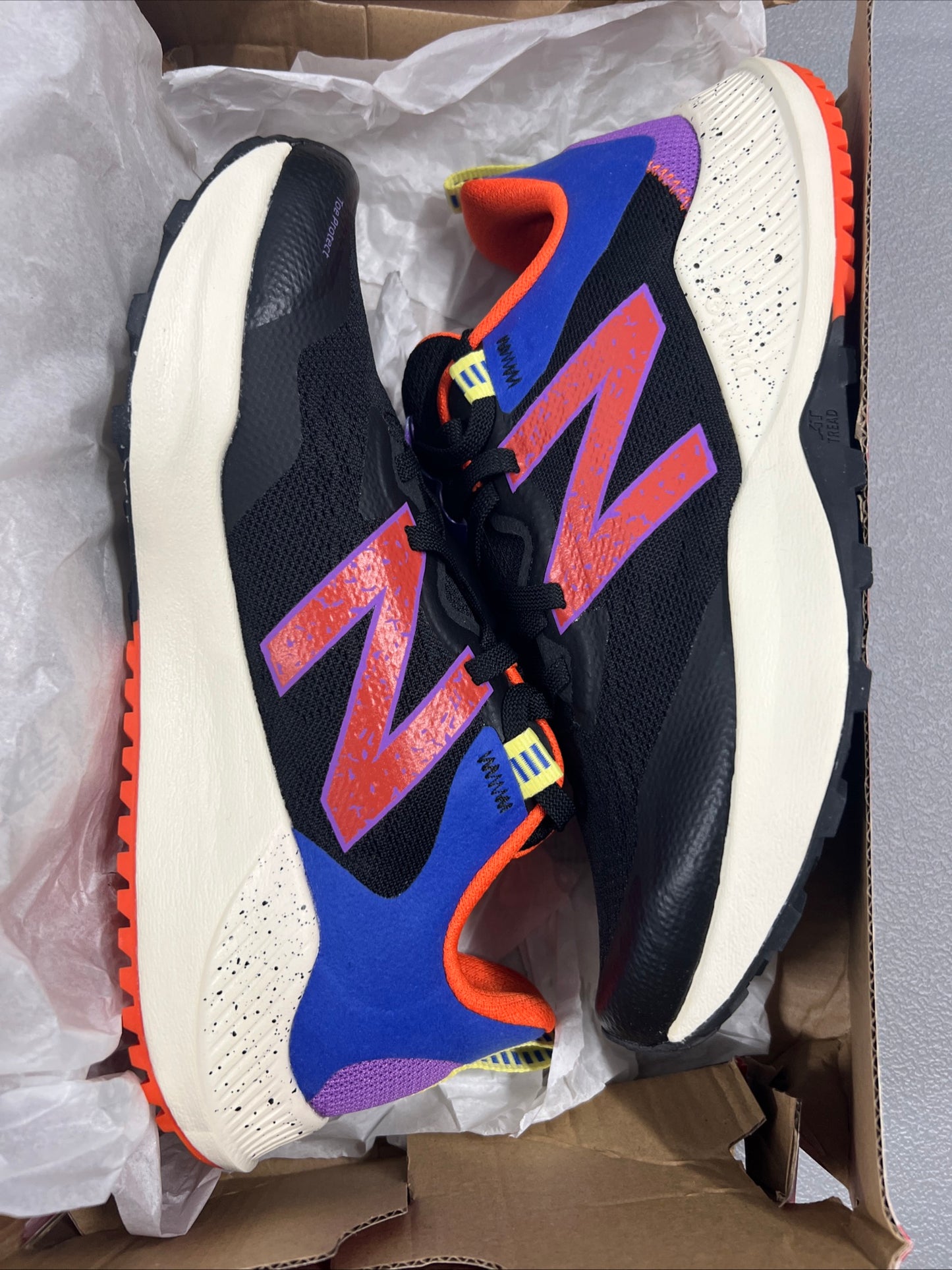 Size 9.5- New Balance DynaSoft Nitrel v4 Black Orange Purple W