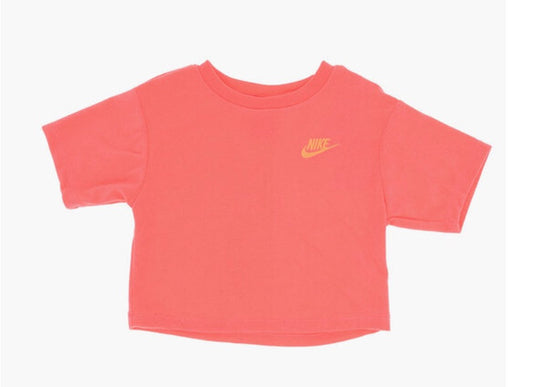 Size 2T- Nike Girls Terry Lets Roll T-Shirt ‘Hot Punch’