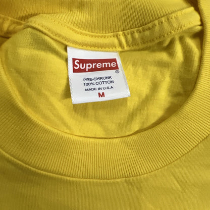 Size Medium - Supreme Men's Yellow Pre-shrunk 100% Cotton Tee