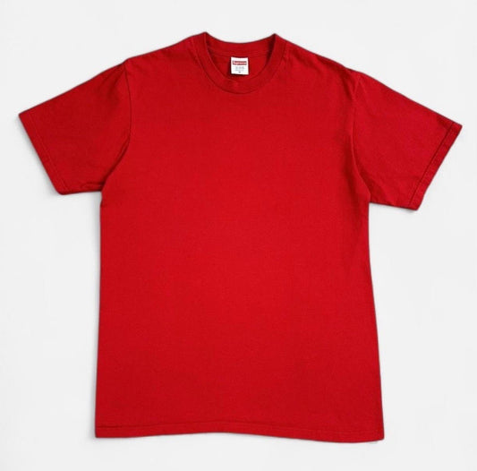 Size Large- Supreme Men's Red Pre-shrunk 100% Cotton Tee